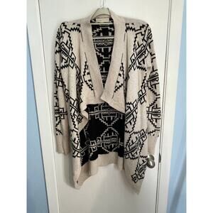 Staring at Stars Cardigan Sweater XS Southwestern Angora Wool Blend Drape Boho